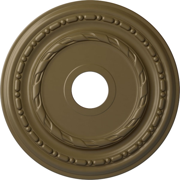 Ekena Millwork Dublin Ceiling Medallion (Canopies up to 5 1/8"), 17 7/8"OD x 3 5/8"ID x 1 1/4"P, Mississippi Mud CM17DUMMF - main